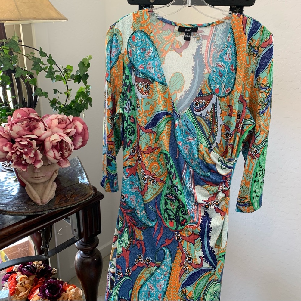 MSK Ladies Floor Length Maxi Dress M - Picture 3 of 7